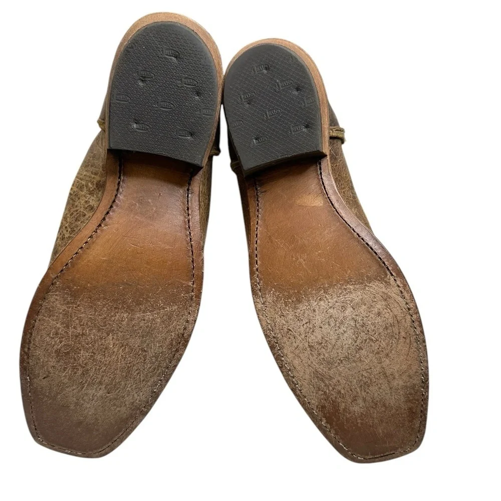Vintage Brown Leather Cowboy Boots